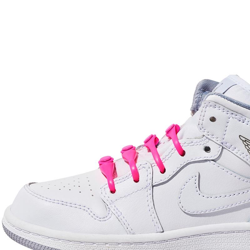 هيكيز - أربطة الحذاء المرنة لون وردي