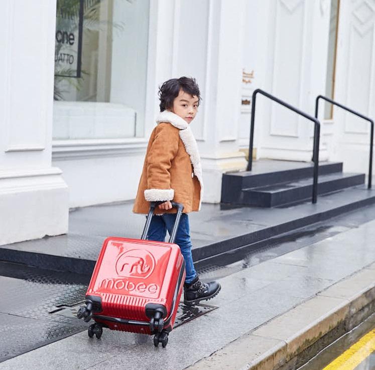 موبي - حقيبة السفر بعجلات للأطفال - لون أحمر