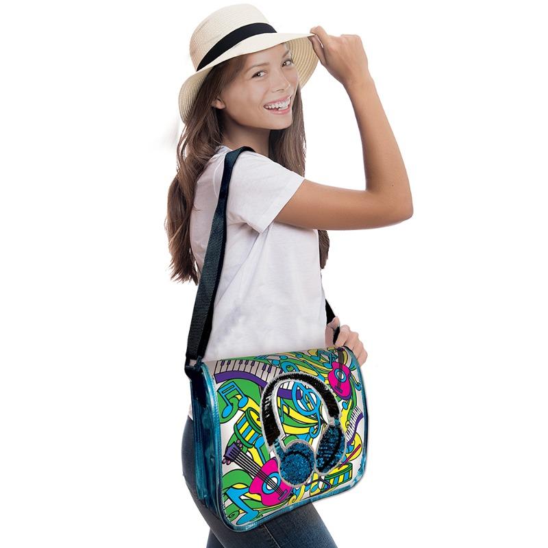 فاشن تايم - مجموعة تلوين حقيبة ماسنجر بترتر ذو وجهين