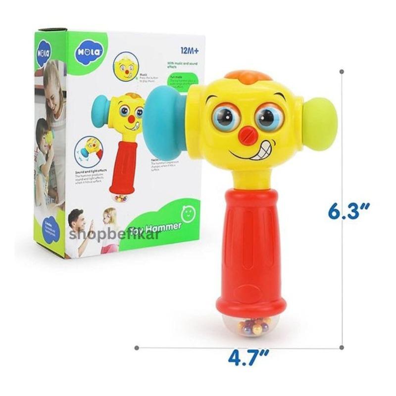 Hola 2 in 1 Toy Hammer With Music And Light Language Learning