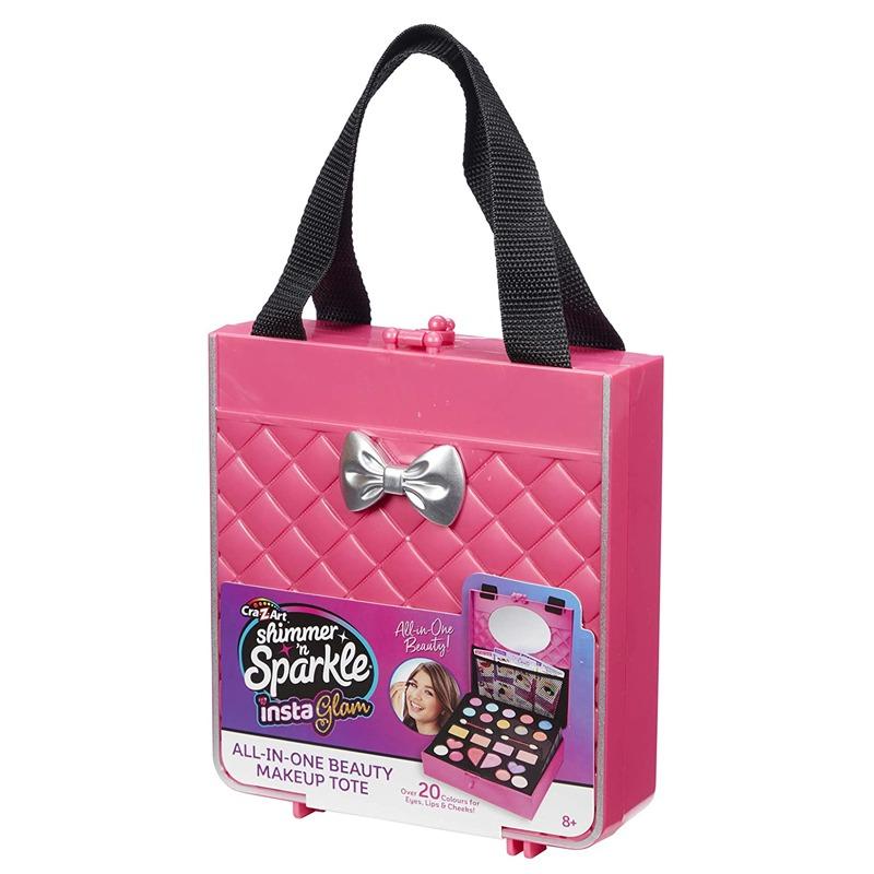 كري زي آرت - شيمر آند سباركل حقيبة المكياج والتجميل - وردي