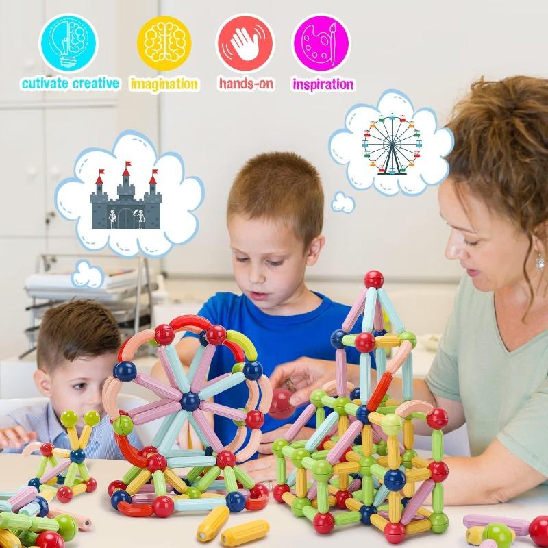 On Shine Montessori Magnetic Building Blocks -143 Pieces