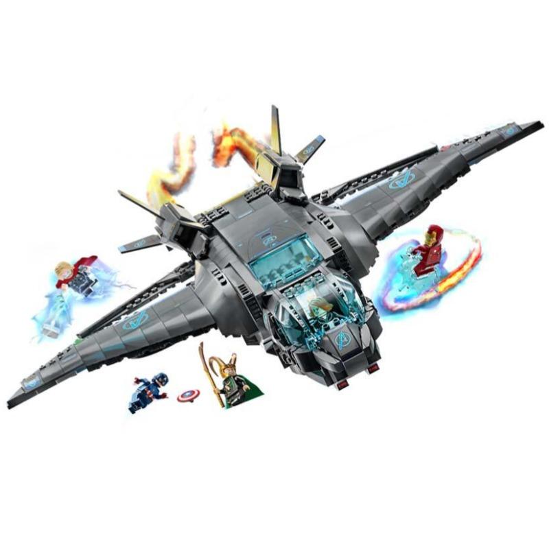 LEGO Marvel The Avengers Quinjet Building Toy Set - 795 Pcs