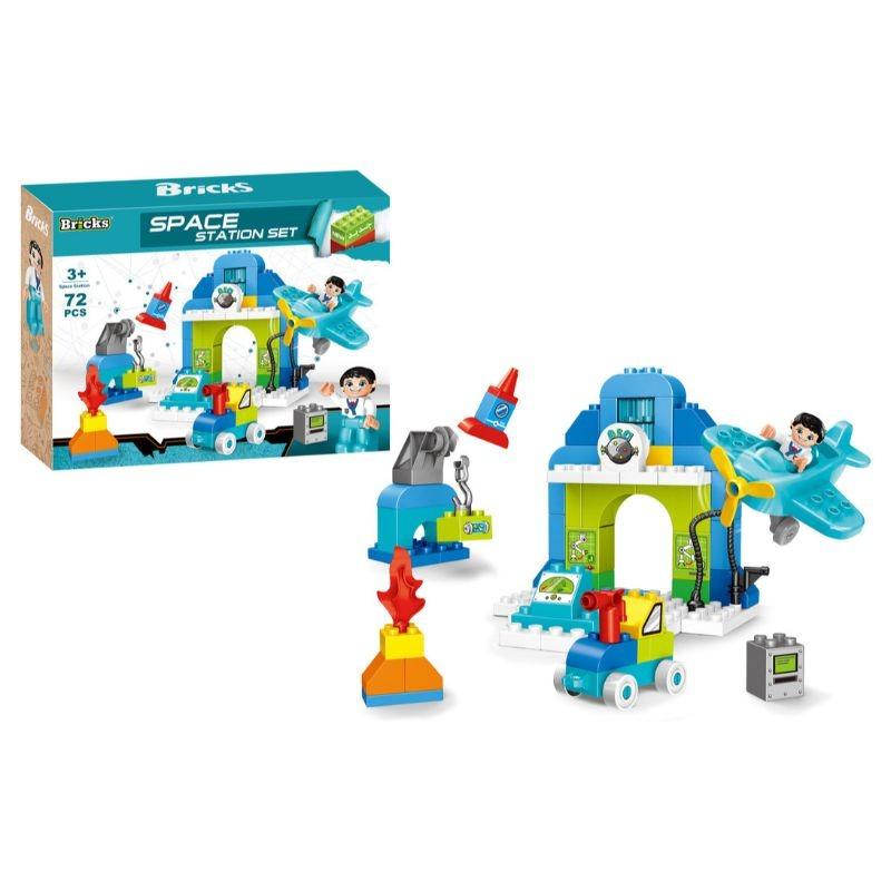 Bricks Blocks Space Station Set 72pcs