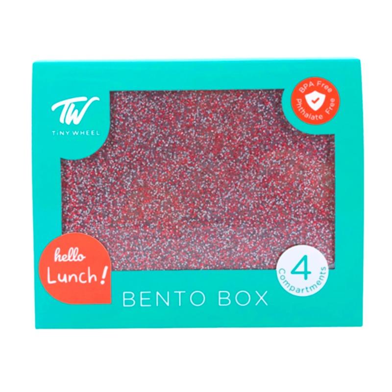 تايني وييل بينتو بوكس - صندوق الغداء اللامع 4 أقسام