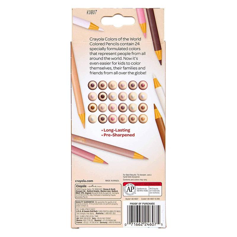 Crayola Colours of the World Coloured Pencils 24Ct