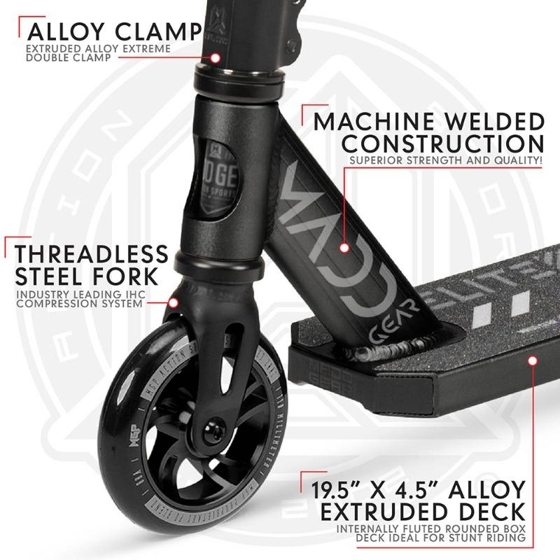 Madd Gear Carve Elite Stunt Scooter - Black Matt