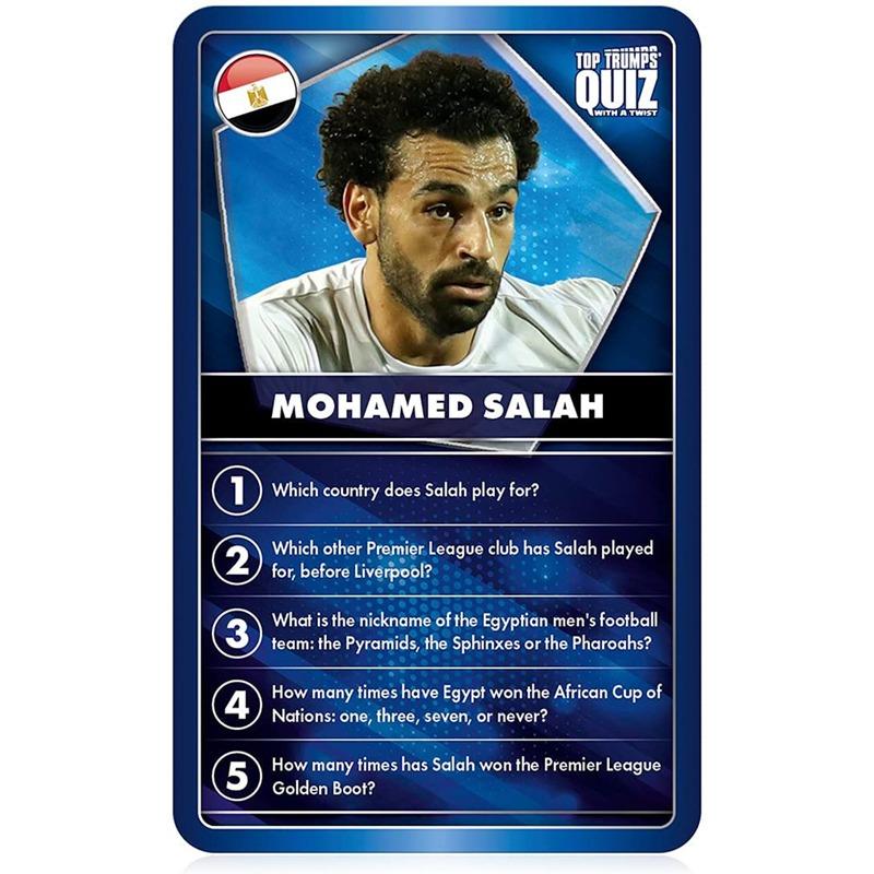 Top Trumps World Football Stars Quiz Game