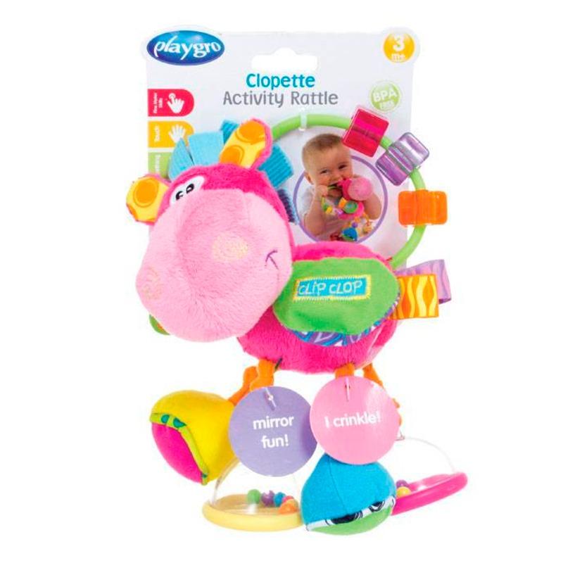Playgro Clopette Activity Rattle - Pink