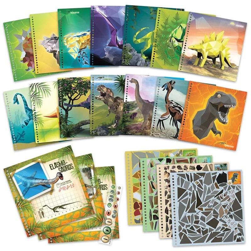 Dinos Art - Sticker By Number Book