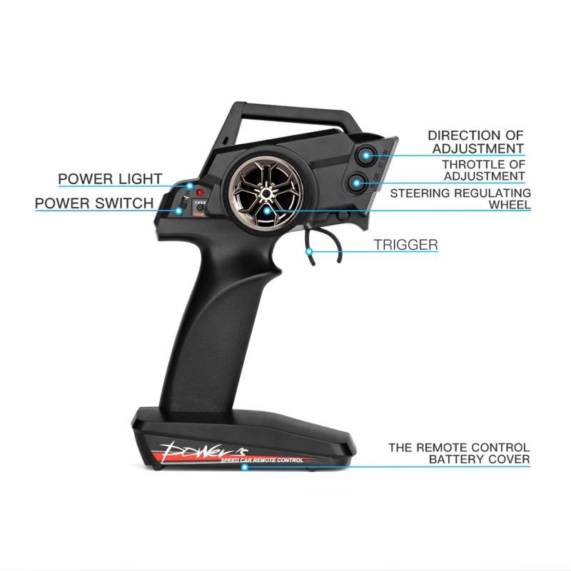 ولتويز - سيارة السباق 4 دبليو دي أوف رود دريفت بجهاز تحكم عن بعد -  لون أزرق