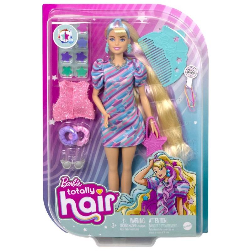 Barbie Totally Doll With Long Curly Hair And Purple Dress