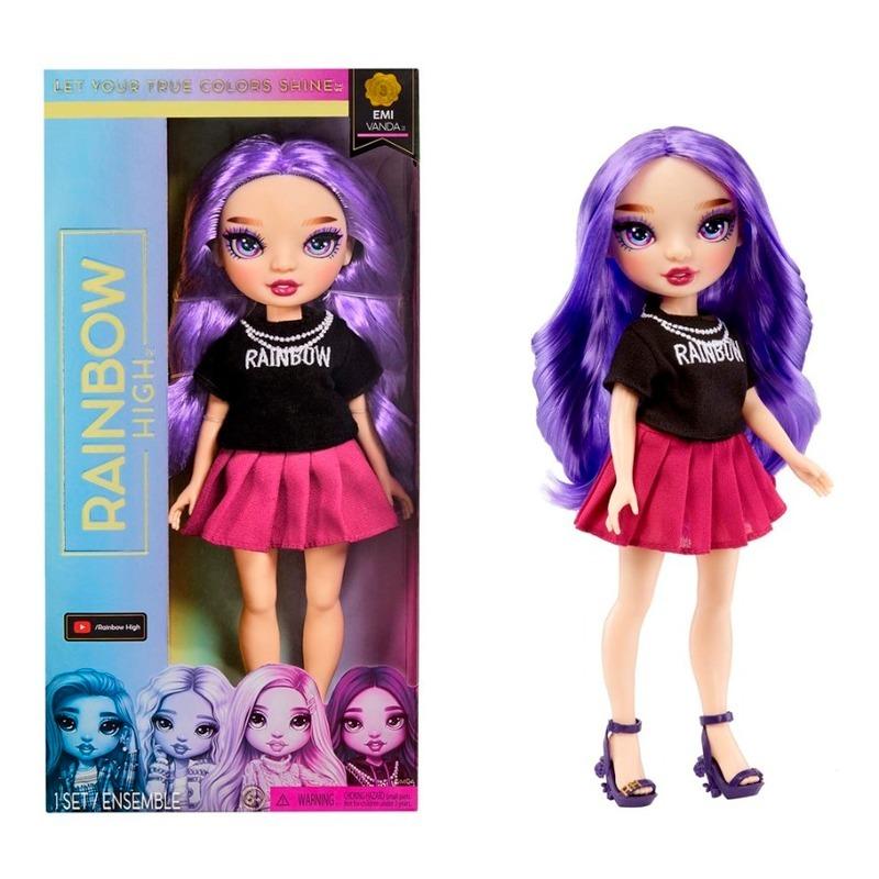 Bundle Rainbow High Fashion Georgia Bloom Doll + Emi Vanda Doll