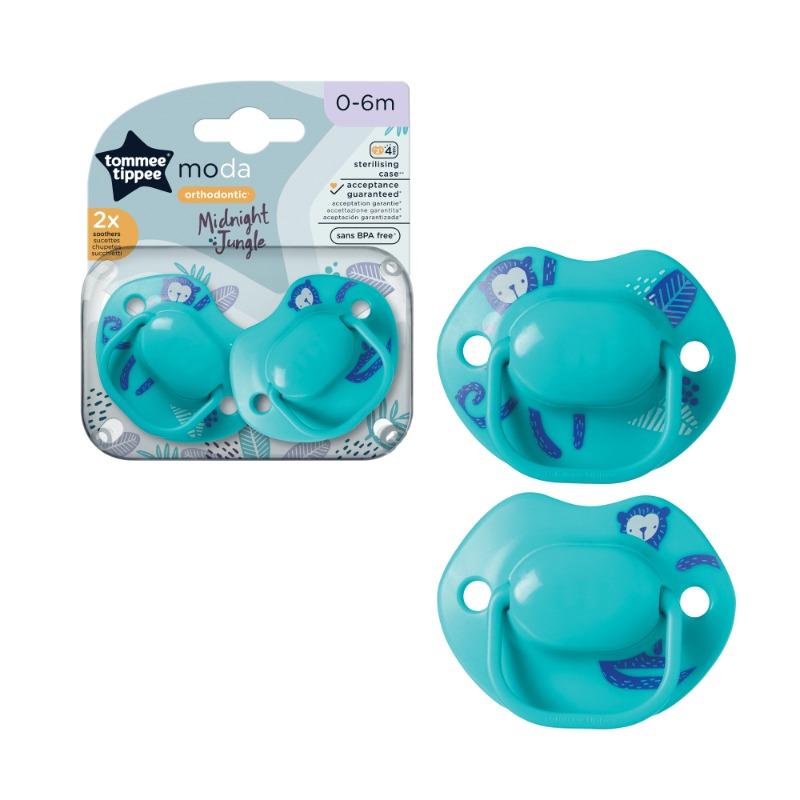 Tommee Tippee Moda Soother Pack Of 2 - 0-6M