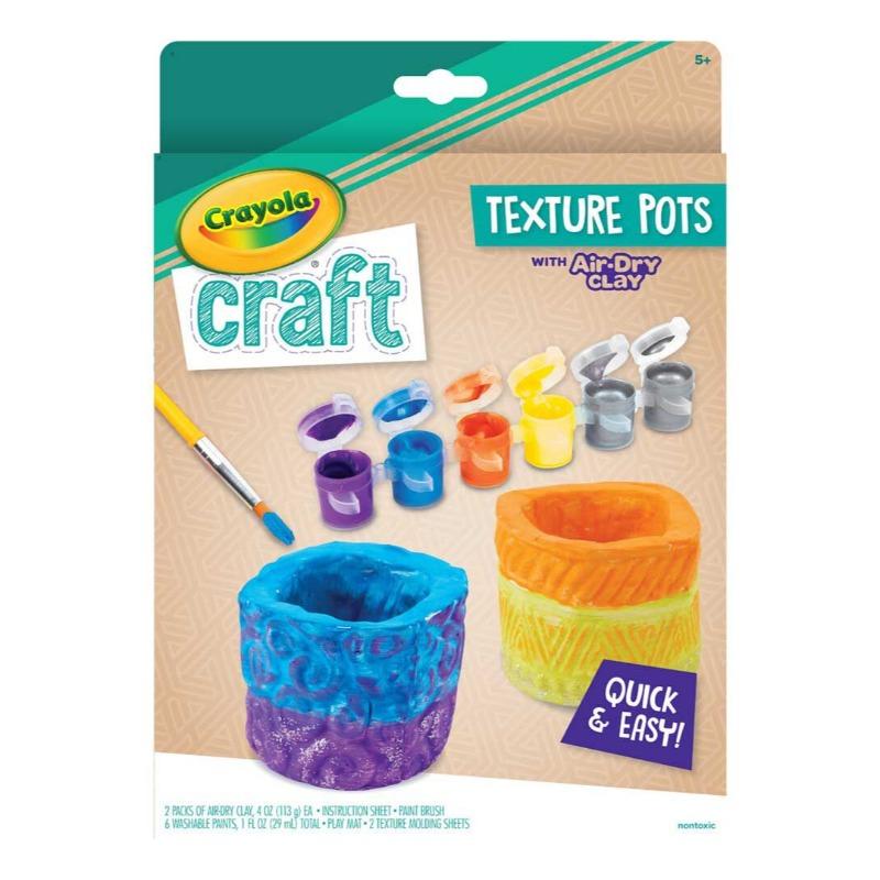 Crayola Craft Texture Pots Craft Kit