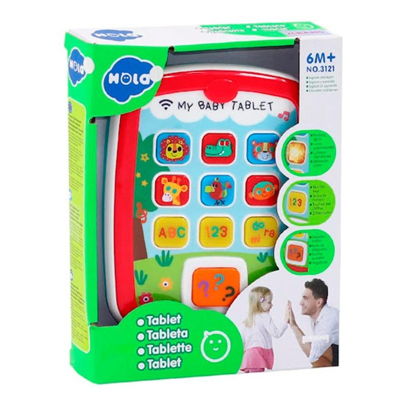 Hola Tablet with Music Light - Red