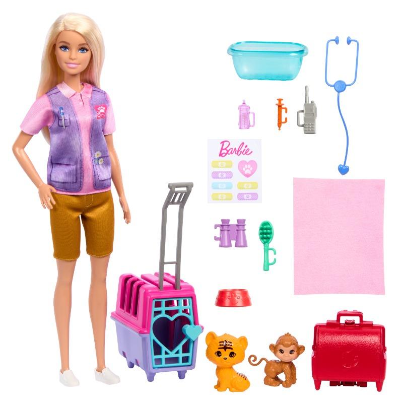 Barbie Animal Rescue Playset with Blonde Doll