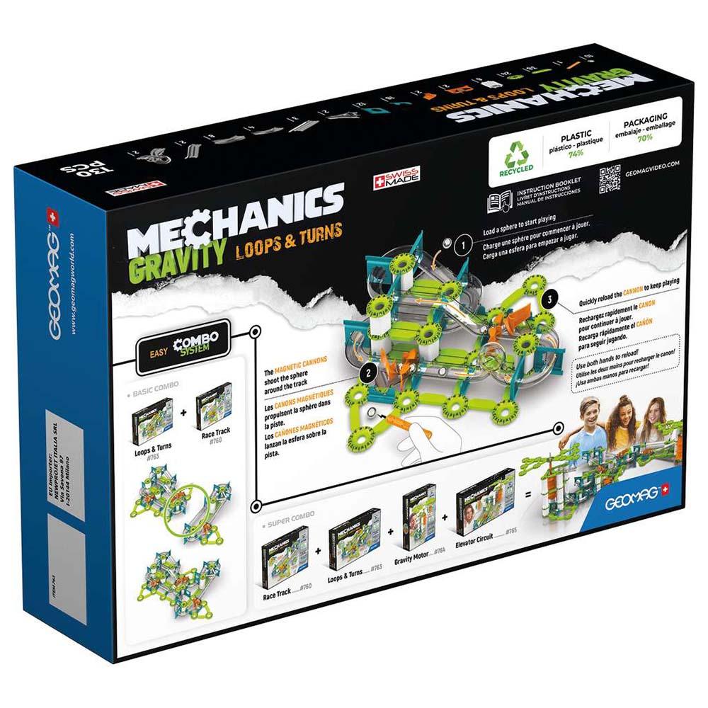 Geomag Mechanics Gravity Loops And Turns - 130 Pcs
