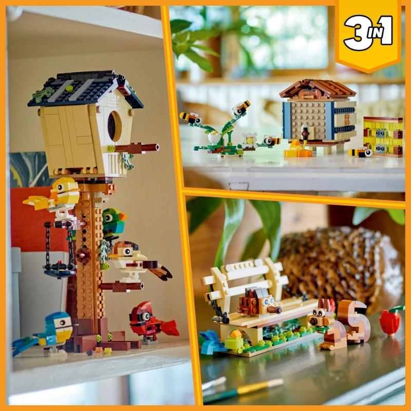 LEGO Creator 3in1 Birdhouse Building Toy Set - 476 Pcs 31143