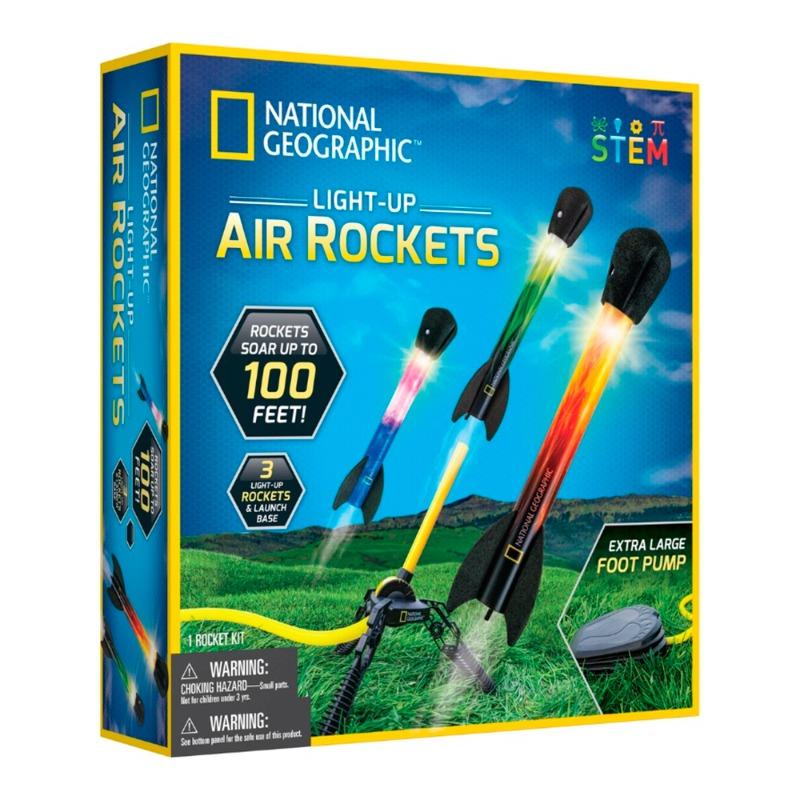 National Geographic Light Up Air Rockets Set