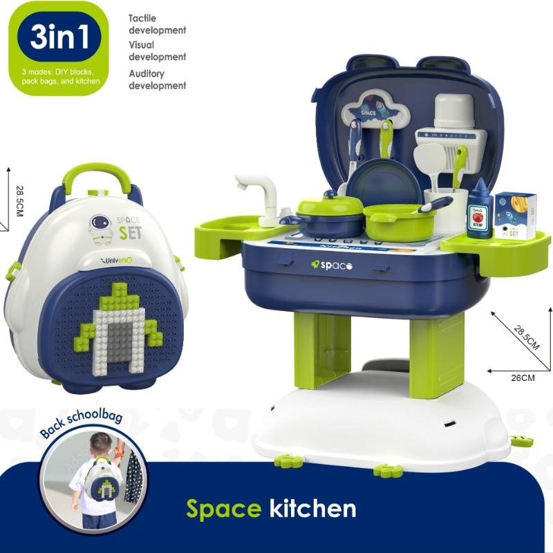 Space Lovely 3 in 1 Kitchen &BackPack-36 accessories