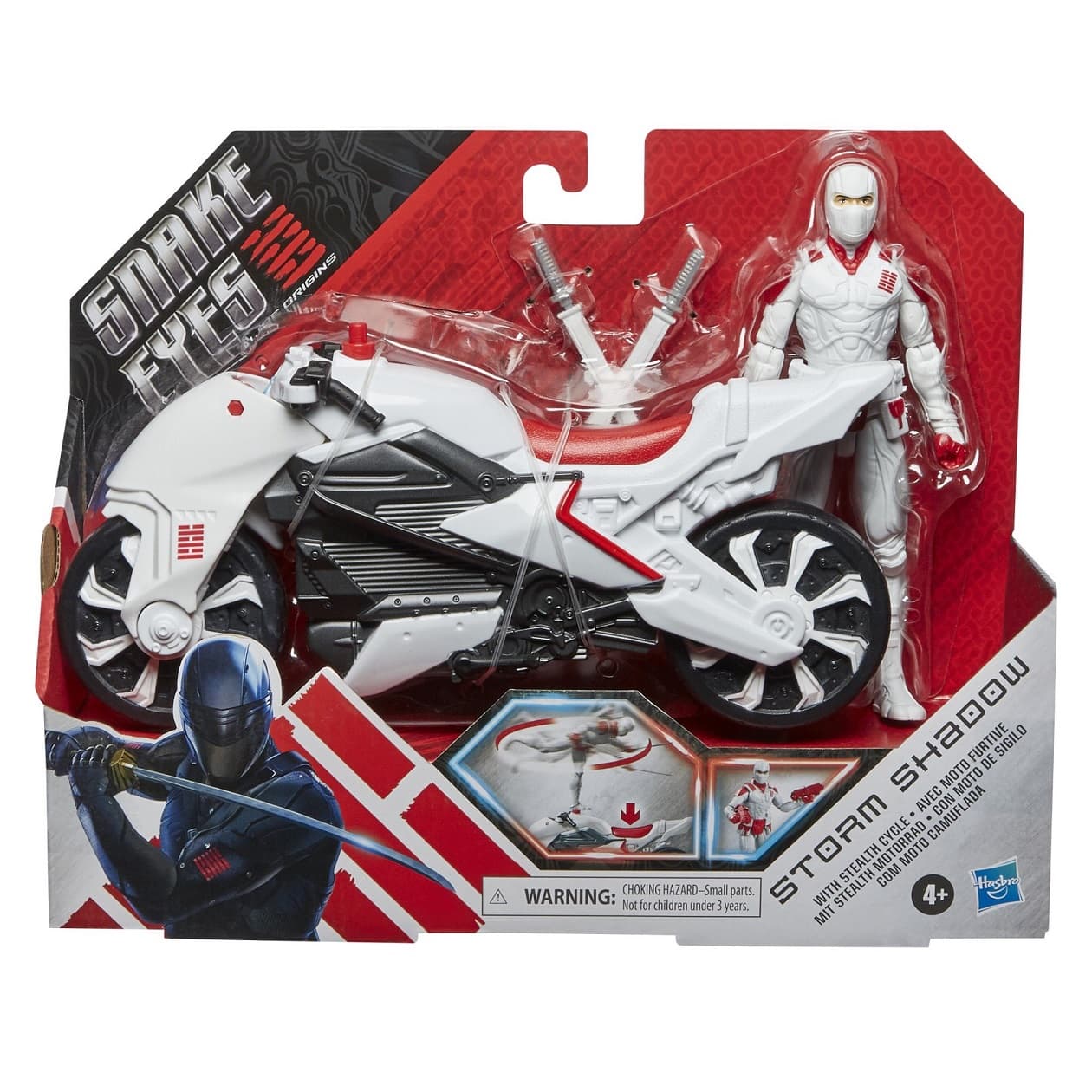 Ninja Storm Shadow Figure With Motorcycle Vehicle