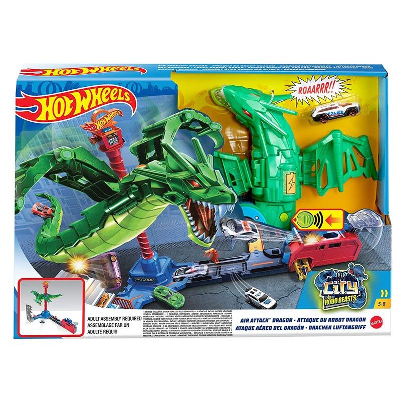 هوت ويلز - مجموعة لعب تنين الهجوم الجوي سيتي روبو بيستس