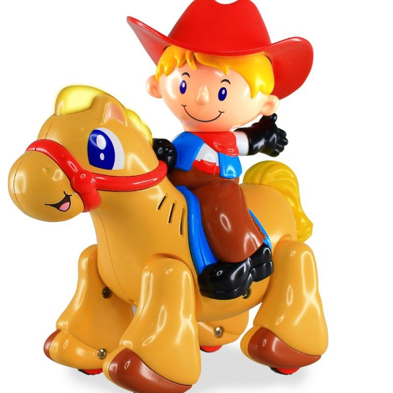 لعبة خشخشية على شكل كاوبوي