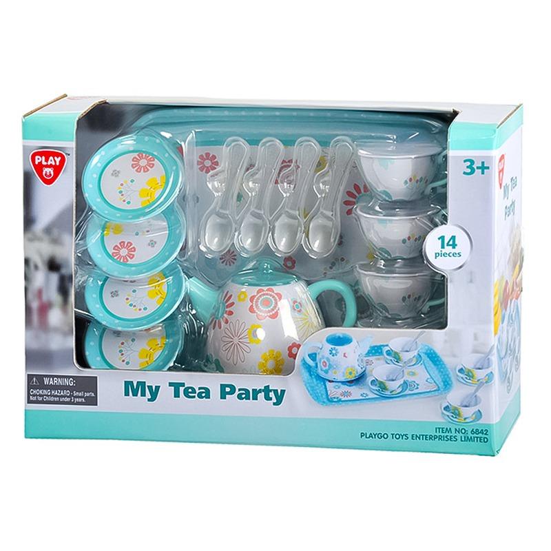 بلاي جو - مجموعة طقم الشاي 14 قطعة