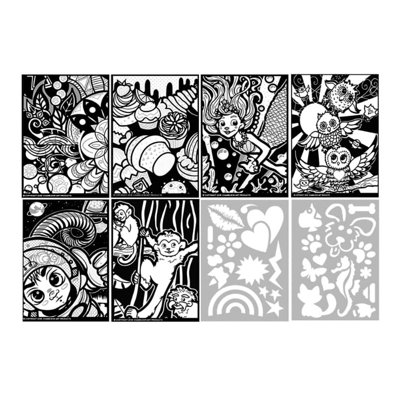 Chameleon Kidz Blend And Spray 10 Marker Creativity Kit