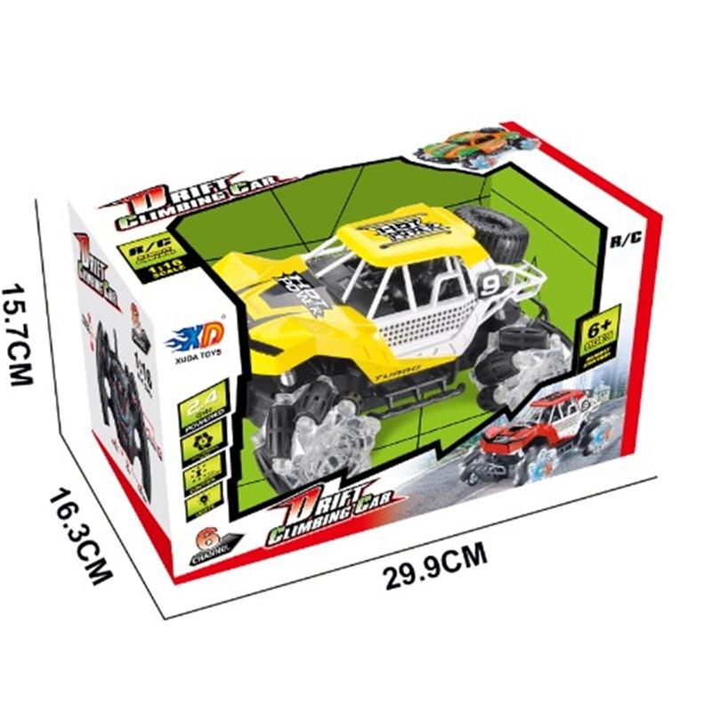 Remote Control Stunt Climbing Car Luminous wheels Red