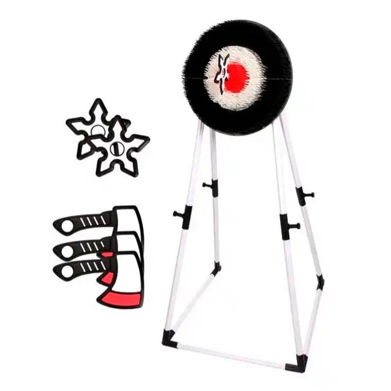 Axe And Throwing Star Target Dart Set
