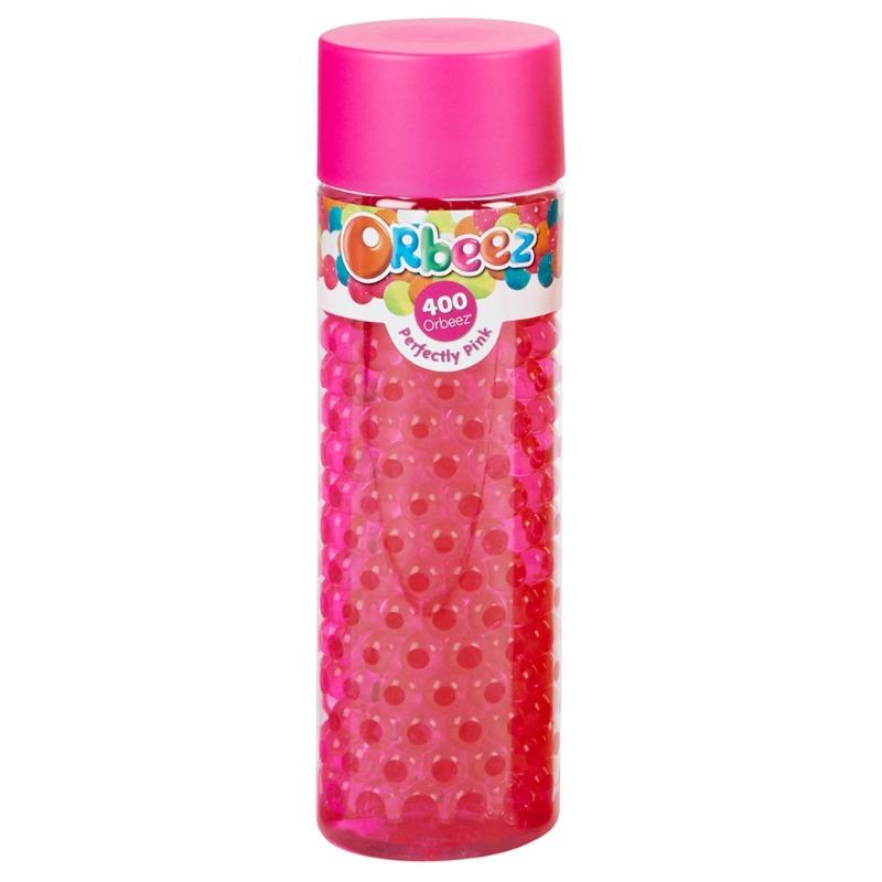 Color Splash Bundle - Dark Pink (Orbeez Grown Bottle Solid Squishy Beads + Cocomelon Color-In Water Bottle)