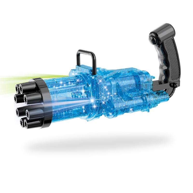 8 Holes Bubble Machine Kids Gun - Blue