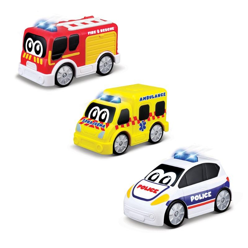 BB Junior Emergency Force Set of 3 Police Car