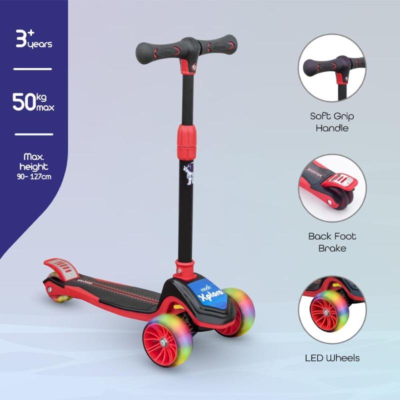 Moon Xplora Foldable Scooter - Red