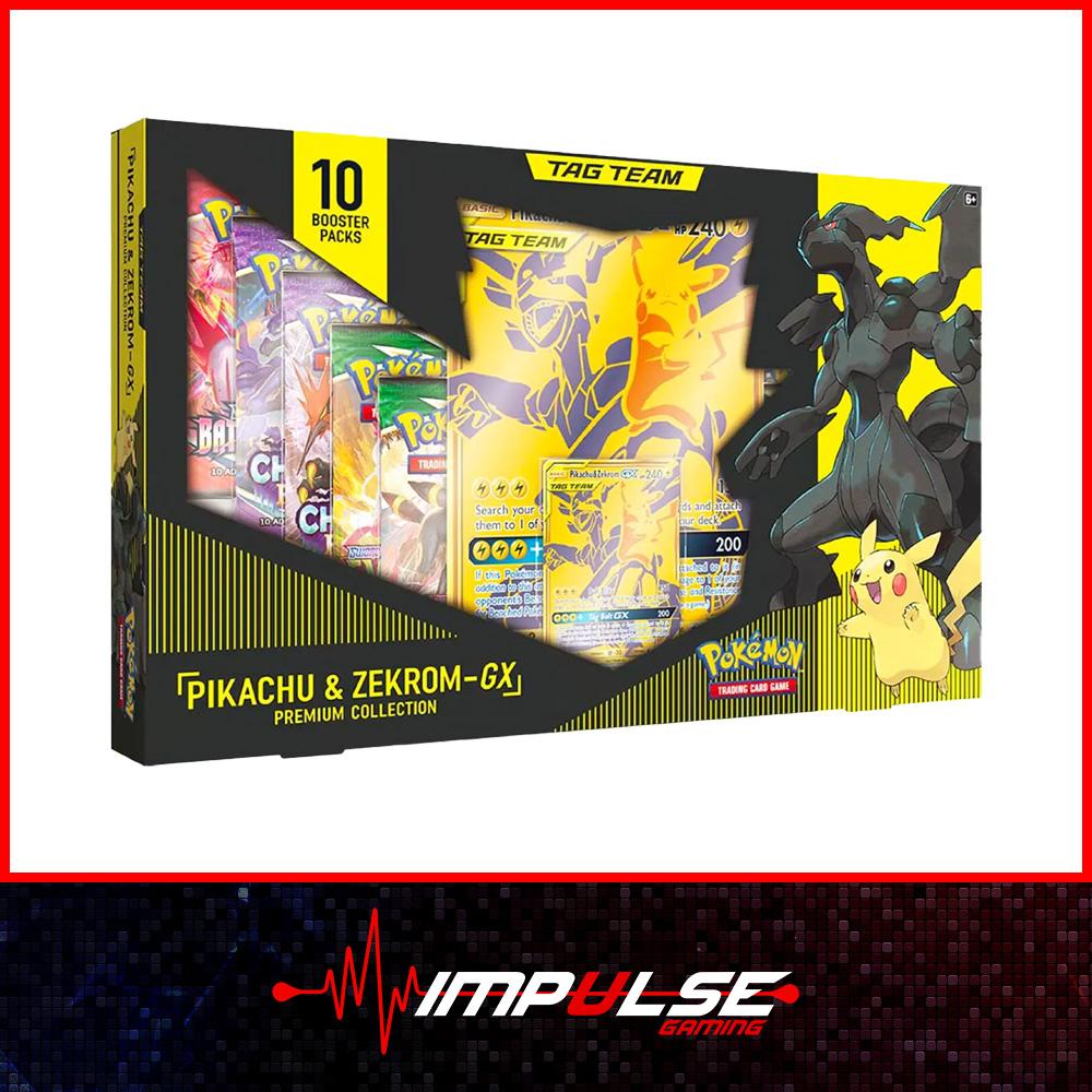 بوكيمون - مجموعة تاج تيم جي إكس بريميوم مع بيكاتشو و زيكروم