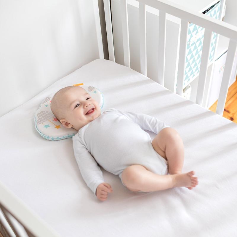 Badabulle Baby Pillow Ergonomic and Protective - White