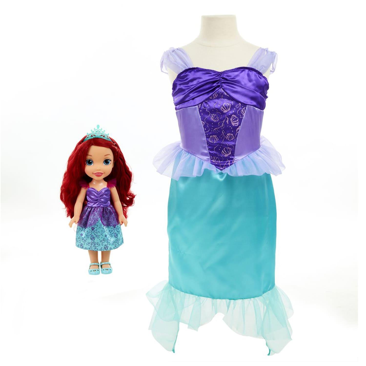 Disney Princess Ariel Toddler Doll And Dress Set