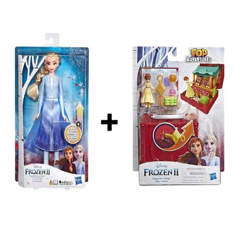 Buy 1 Get 1 Free Frozen 2 -Magical Swirling Adventure Elsa + Disney Frozen 2 Pop Up Scene Set - Assorted