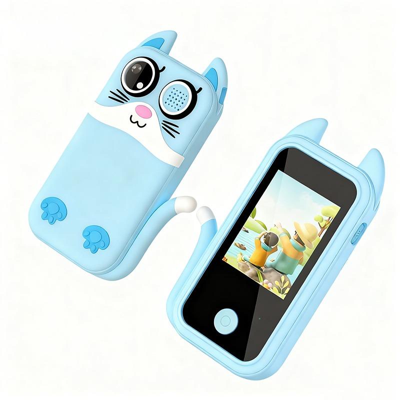 Kids Camera Phone With Touchscreen - Blue Cat