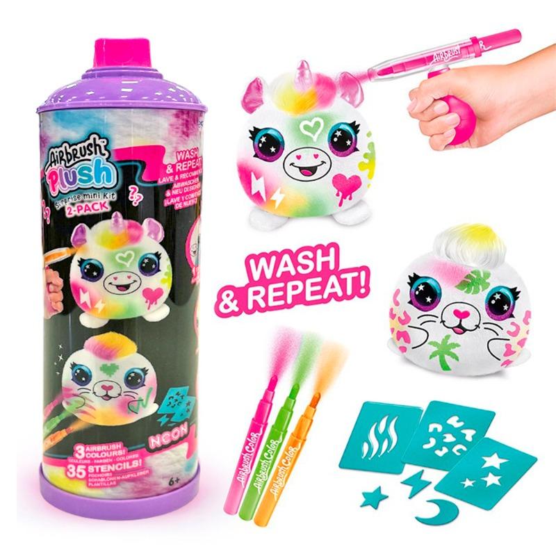 Canal Toys Airbrush Plush - Neon Mini Mystery 2 Packs