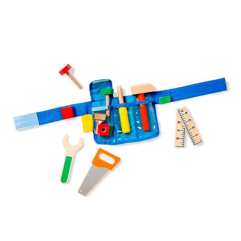 Melissa and Doug Deluxe Wooden Tool Belt Set
