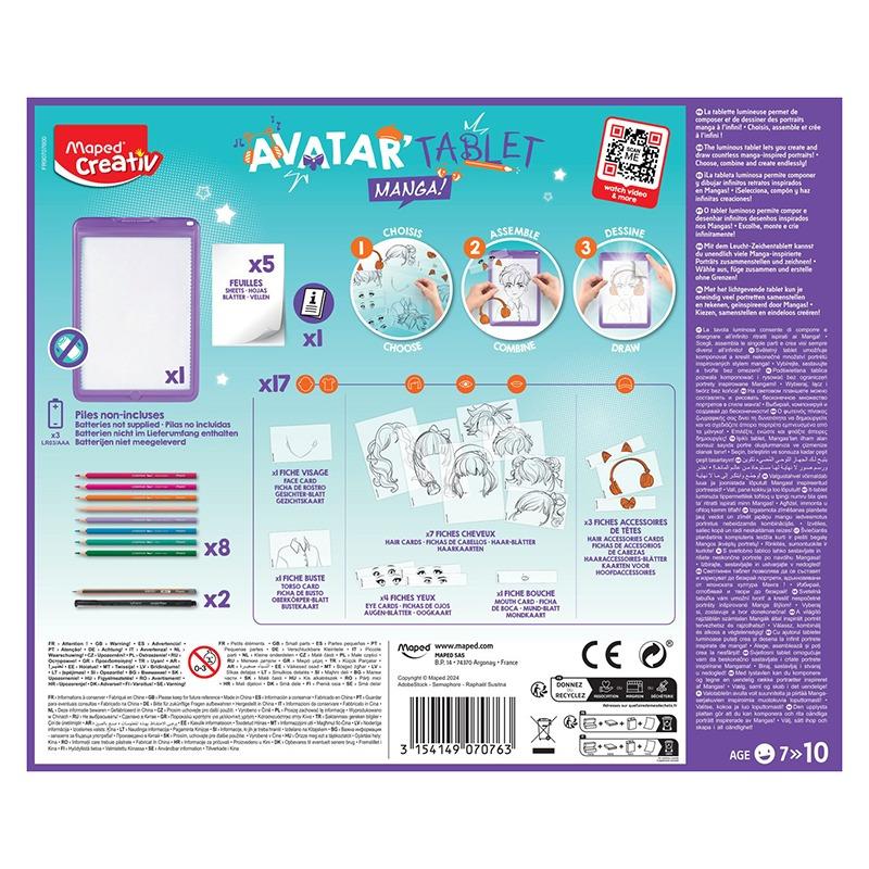 Maped Creativ Board Activities Avatar - Manga