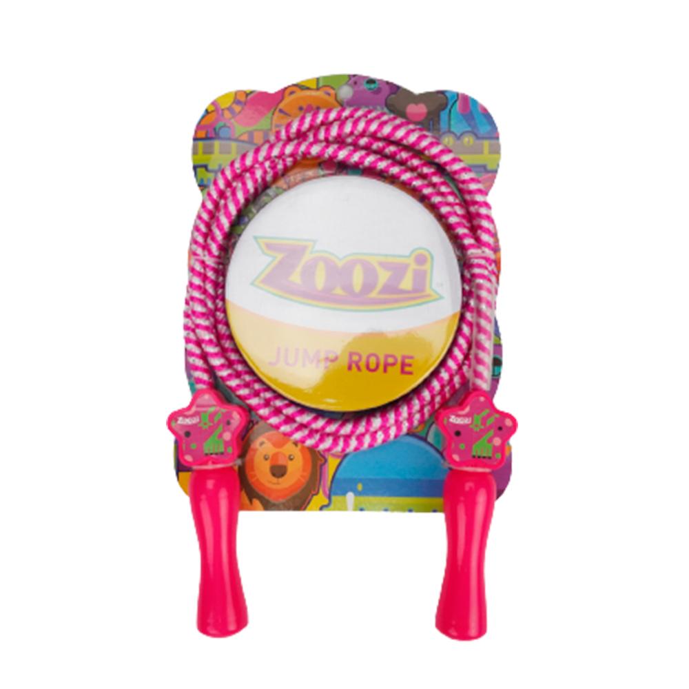 حبل قفز مع مقبض من البولي بروبيلين 215 سم - وردي