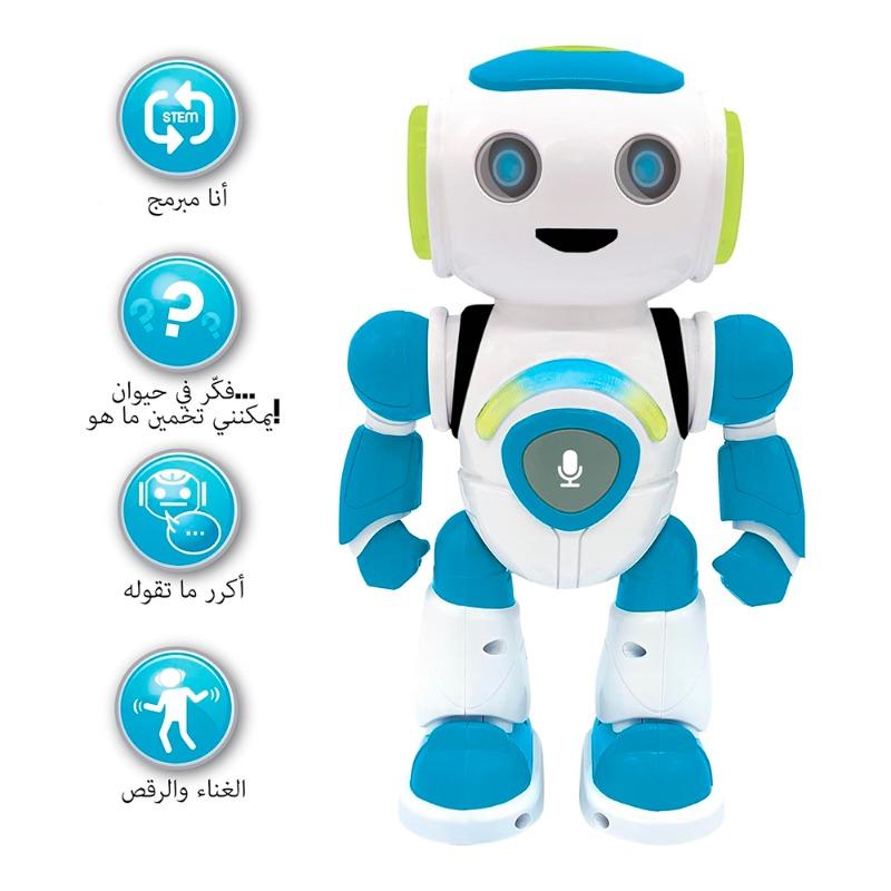 Power man Jr Stem Robot with Quiz Music and Games Arabic