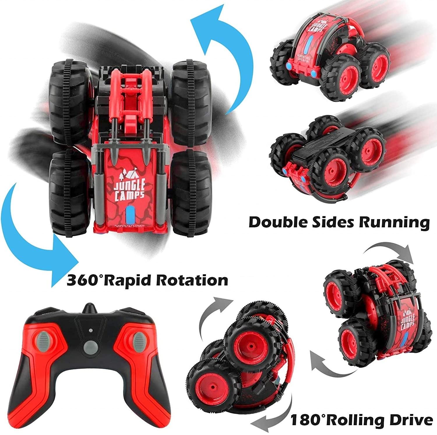 سيارة برمائية بجهاز تحكم عن بعد لون أحمر