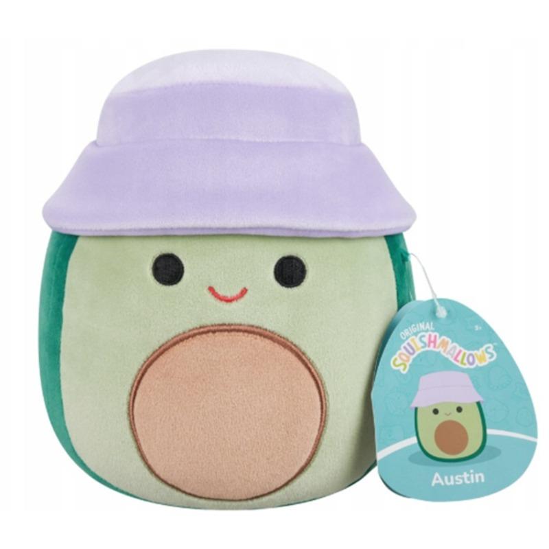 Austin Green Avocado Plush with Bucket Hat – Squishmallows (5 Inch)