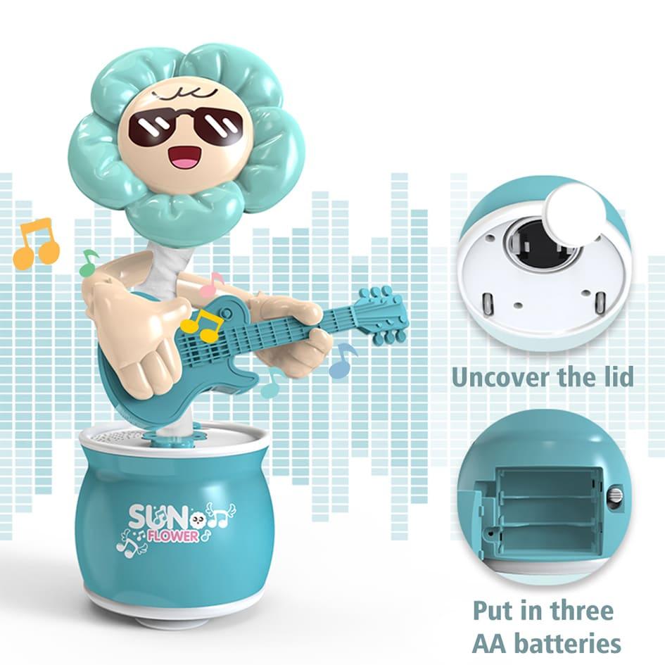 لعبة زهرة سان فلاور الموسيقية - أزرق