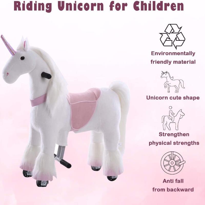 Tobys Ponycycle Rideamal Ride on - Pink Unicorn